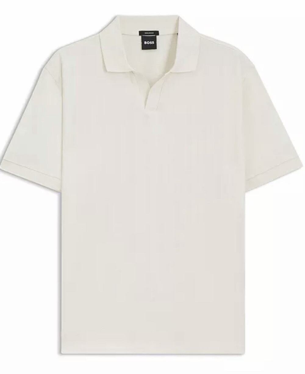 BOSS by Hugo Boss Men's Cotton-Jacquard Regular-Fit Polo Shirt Size XL (AX21)